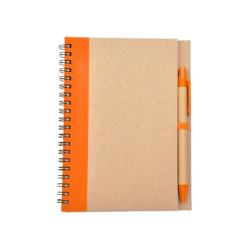 Articulo Ecologico Libreta Ecologica Milan. LB-002O Naranja (LB002O - articulo promocional)