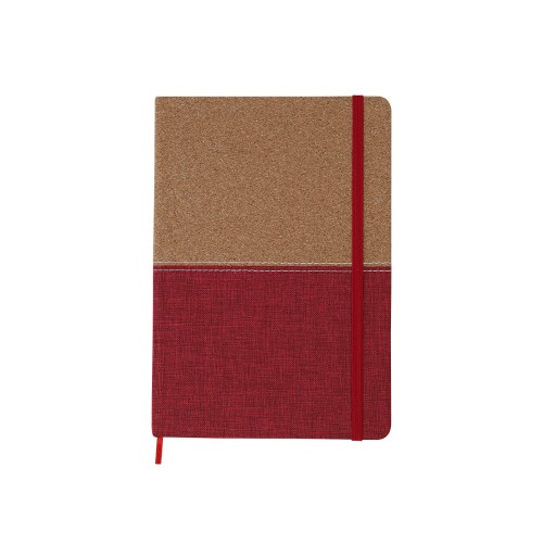 Articulo Ecologico Libreta Corcho Bi Tono. LB-062R Rojo (LB062R - articulo promocional)
