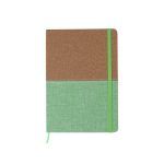 Articulo Ecologico Libreta Corcho Bi Tono. LB-062V Verde Claro (LB062V - articulo promocional)