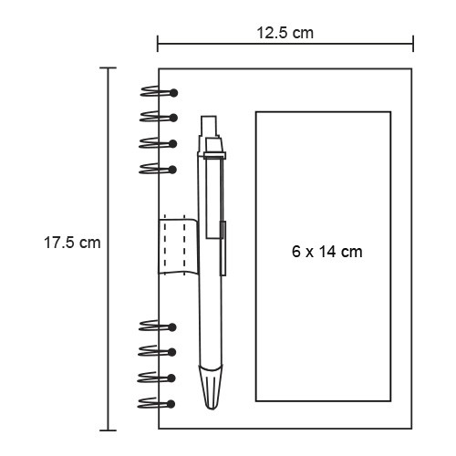 LE-008esq Libreta Ecologica Onix LE 008 (LE008 – carton – articulo promocional)
