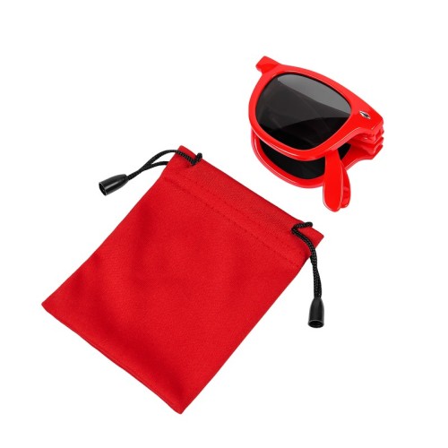 LEN-009-R_2 Lentes Lentes Plegables Dopla Rojo LEN 009 R Rojo (LEN009R – plastico / poliester – articulo promocional)