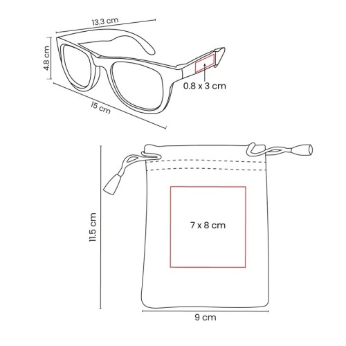 LEN-009-VECTOR-3 Lentes Lentes Plegables Dopla Azul LEN 009 A Azul (LEN009A – plastico / poliester – articulo promocional)