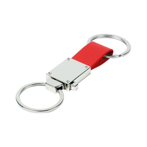 Llavero Llavero en Aleacion de Zinc Detroit. LL-030R Rojo (LL030R - articulo promocional)