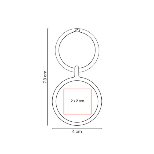 M-7479-VECTOR-2 Llavero Metalico Llavero Yaren Morado M 7479 M Morado (M7479M – metal – articulo promocional)