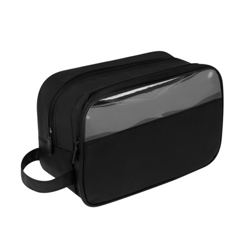 NES-006-N_1 Accesorios para Viaje Neceser Smink Negro NES 006 N Negro (NES006N – poliester / pvc – articulo promocional)