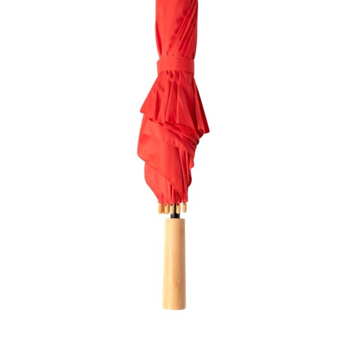 PAR-035-R_2 Paraguas Paraguas Nua Rojo PAR 035 R Rojo (PAR035R – plastico reciclado rpet – articulo promocional)