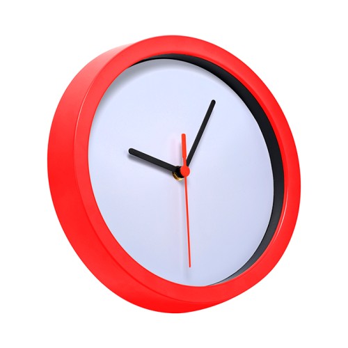 PD-002_01-3 Reloj Reloj de Pared de Plastico. PD-002R Rojo (PD002R – articulo promocional)