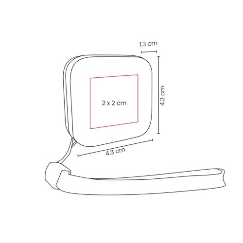 PRO-020-VECTOR Accesorio Oficina Llavero Flexometro Kantav Rosa PRO 020 P Rosa (PRO020P – plastico – articulo promocional)