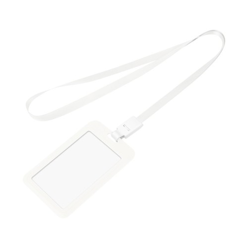 Portagafete Portagafete Dravik Blanco PRO 066 B Blanco (PRO066B - plastico / poliester - articulo promocional)