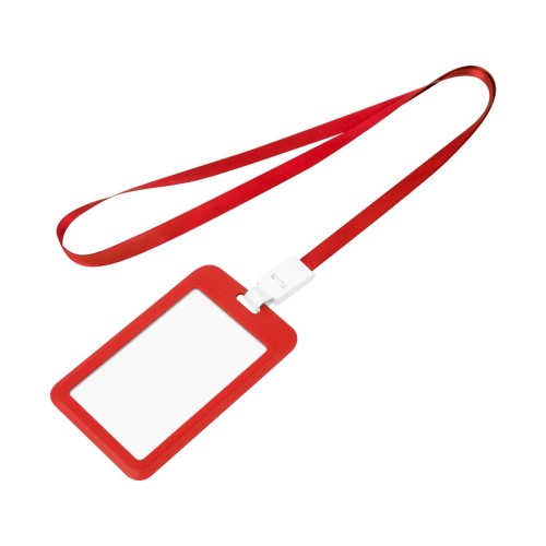 Portagafete Portagafete Dravik Rojo PRO 066 R Rojo (PRO066R - plastico / poliester - articulo promocional)