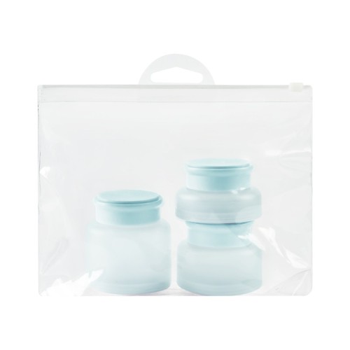 PRO-100-A_1 Accesorios para Viaje Set de Contenedores Zuren PRO 100 A Azul (PRO100A – plastico – articulo promocional)
