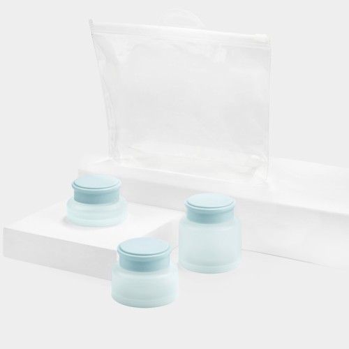 PRO-100 Accesorios para Viaje Set de Contenedores Zuren PRO 100 A Azul (PRO100A – plastico – articulo promocional)