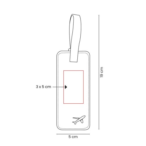 PRO-117-VECTOR Accesorios para Viaje Identificador Binici Beige PRO 117 BE Beige (PRO117BE – curpiel – articulo promocional)