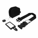 Accesorios para Viaje Set de Viaje Reis Negro PRO 118 N Negro (PRO118N - plastico reciclado estuche / metal candado / poliester cinta / plastico identificador - articulo promocional)