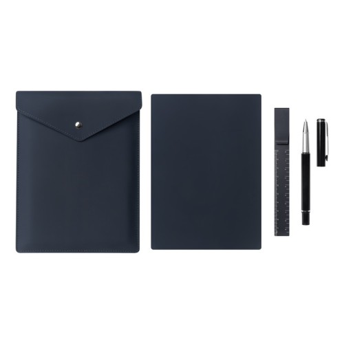 Set Ejecutivo Set Leki Azul Marino PRO 402 AM Azul Marino (PRO402AM - curpiel / papel / metal - articulo promocional)
