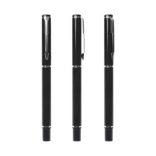 PRO-402-N_3 Set Ejecutivo Set Leki Negro PRO 402 N Negro (PRO402N – curpiel / papel / metal – articulo promocional)