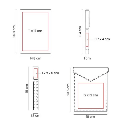 PRO-402-VECTOR-1 Set Ejecutivo Set Leki Negro PRO 402 N Negro (PRO402N – curpiel / papel / metal – articulo promocional)