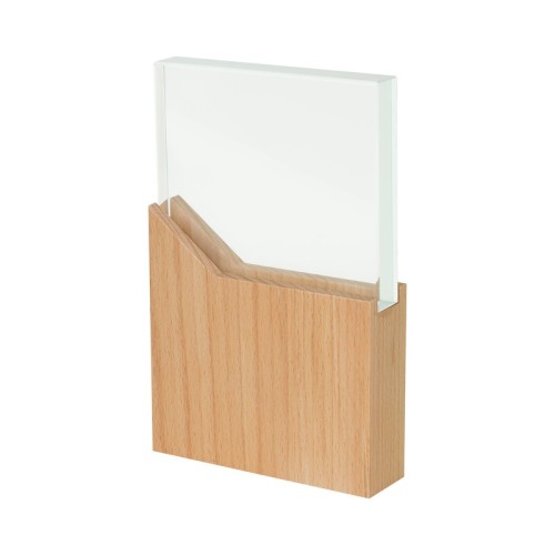 RMT-001-BE_2 Accesorio Oficina Reconocimiento Lynor RMT 001 BE Beige (RMT001BE – vidrio / madera – articulo promocional)