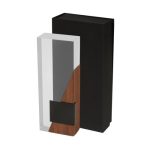 Accesorio Oficina Reconocimiento Aurix RMT 002 C Cafe (RMT002C - vidrio / madera / metal - articulo promocional)