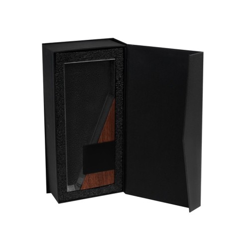 RMT-002-C_1 Accesorio Oficina Reconocimiento Aurix RMT 002 C Cafe (RMT002C – vidrio / madera / metal – articulo promocional)