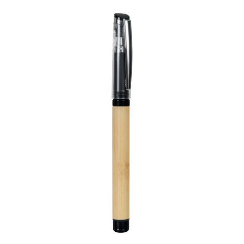 Boligrafo Multifuncional Boligrafo Oldhamii Negro RQ 035 N Negro (RQ035N - bambu / rubber / plastico / metal - articulo promocional)