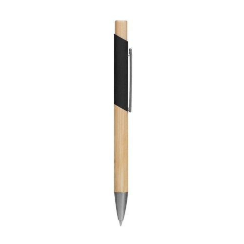 RQ-1130-N_1 Boligrafo Metalico Boligrafo Holz Negro RQ 1130 N Negro (RQ1130N – aluminio / bambu – articulo promocional)