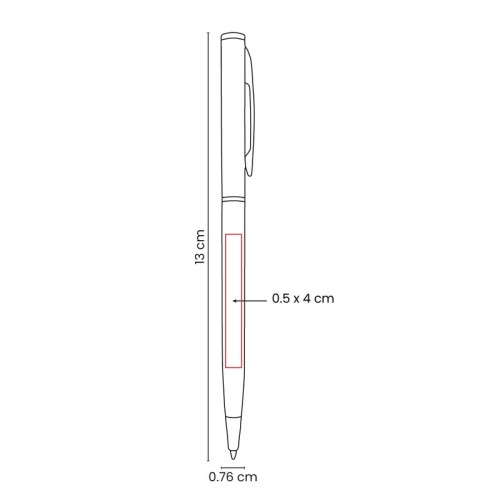 RQ-1167-VECTOR-4 Boligrafo Metalico Boligrafo Soneva Blanco RQ 1167 B Blanco (RQ1167B – metal – articulo promocional)