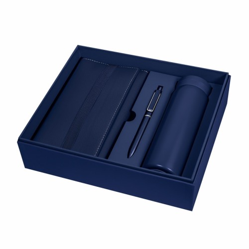 Set Ejecutivo Set Birkin Azul Rey SET 016 AR Azul Rey (SET016AR - acero inoxidable / plastico / curpiel / carton - articulo promocional)