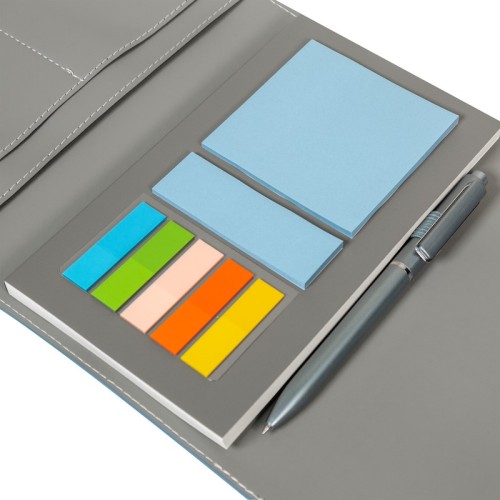 SET-016-A_5 Set Ejecutivo Set Birkin Azul SET 016 A Azul (SET016A – acero inoxidable / plastico / curpiel / carton – articulo promocional)