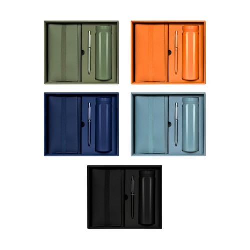 SET-016_1-1 Set Ejecutivo Set Birkin Verde SET 016 V Verde (SET016V – acero inoxidable / plastico / curpiel / carton – articulo promocional)
