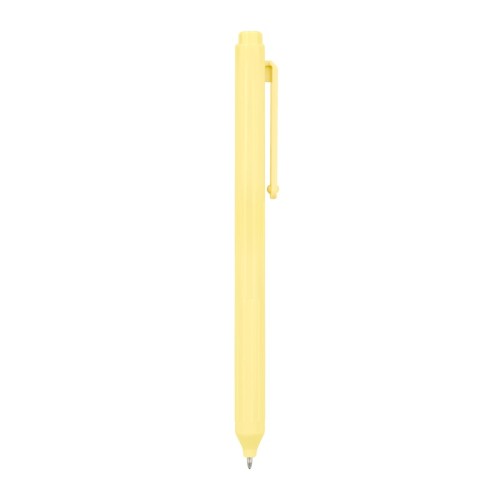 SH-3075-YP_2 Boligrafo Plastico Boligrafo Erin Amarillo Pastel SH 3075 YP Amarillo Pastel (SH3075YP – plastico – articulo promocional)