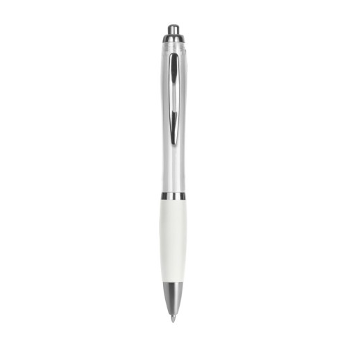 SH-4009-B_1 Boligrafo Plastico Boligrafo Muscat Blanco SH 4009 B Blanco (SH4009B – plastico – articulo promocional)