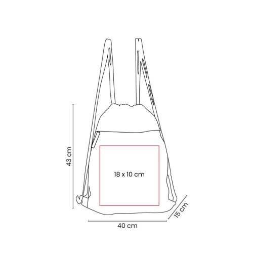 SIN-295-VECTOR-1 Bolsa Mochila Bolsa-mochila Zoka Gris SIN 295 G Gris (SIN295G – curpiel – articulo promocional)