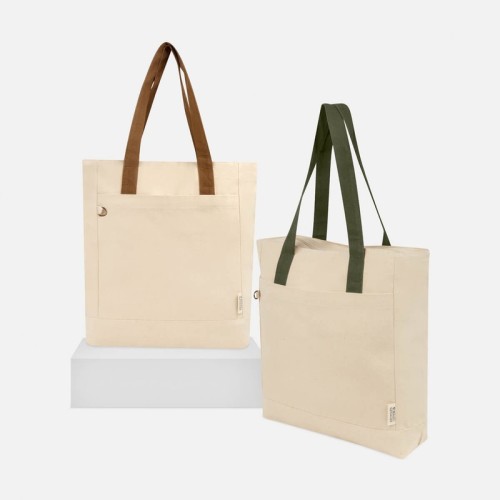 SIN-296-1 Bolsa Ecologica Bolsa Nurek Verde SIN 296 V Verde (SIN296V – algodon reciclado – articulo promocional)