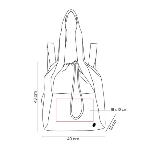 SIN-297-VECTOR Bolsa Mochila Bolsa Kivan SIN 297 N Negro (SIN297N – poliester – articulo promocional)