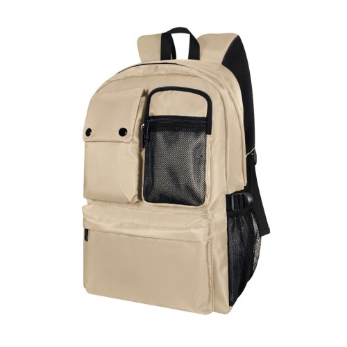 Mochila Escolar Mochila Holde Beige SIN 531 BE Beige (SIN531BE - poliester - articulo promocional)