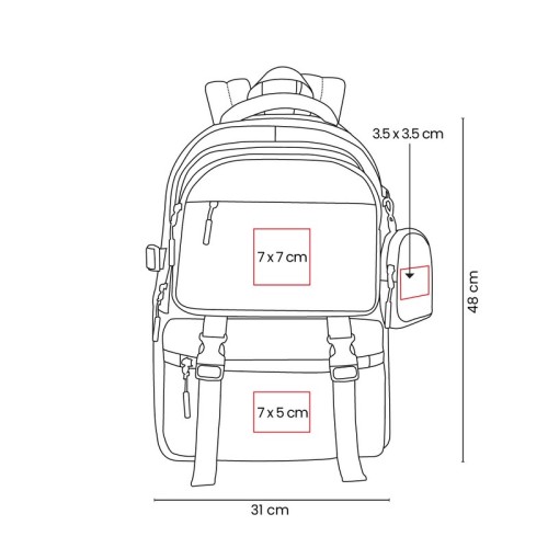 SIN-539-VECTOR-1 Mochila Escolar Mochila Dobre Azul SIN 539 A Azul (SIN539A – poliester / forro poliester – articulo promocional)