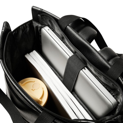 SIN-547-N_2 Mochila Ejecutiva Mochila Friska Negro SIN 547 N Negro (SIN547N – pu / poliester – articulo promocional)