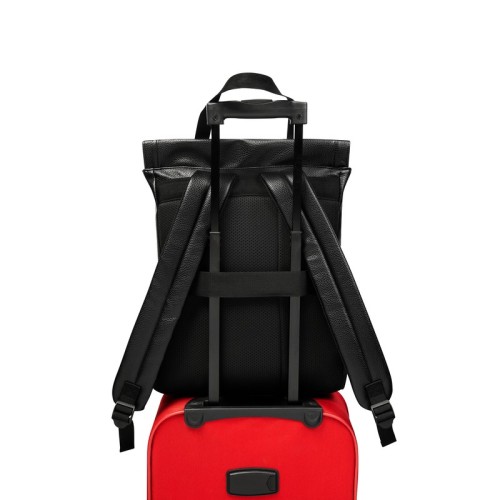 SIN-547-N_3 Mochila Ejecutiva Mochila Friska Negro SIN 547 N Negro (SIN547N – pu / poliester – articulo promocional)