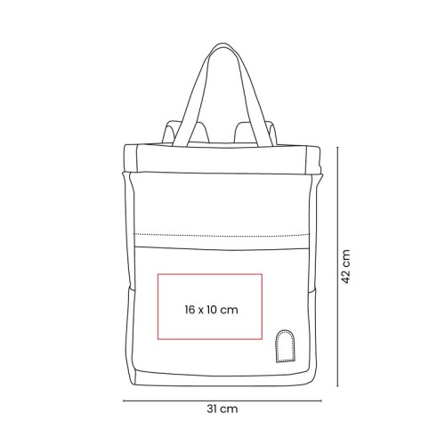 SIN-547-VECTOR Mochila Ejecutiva Mochila Friska Negro SIN 547 N Negro (SIN547N – pu / poliester – articulo promocional)