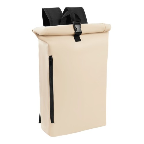 Mochila Ejecutiva Mochila Jornet Beige SIN 549 BE Beige (SIN549BE - pu y poliester / forro poliester - articulo promocional)