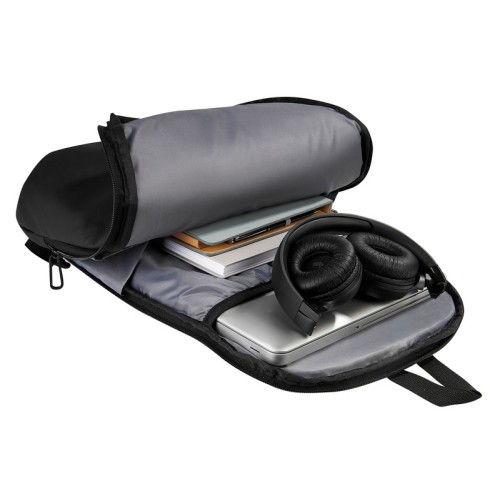 SIN-551-N_2 Mochila Ejecutiva Mochila Ebele Negro SIN 551 N Negro (SIN551N – poliuretano / poliester – articulo promocional)