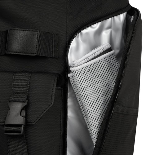 SIN-570-N_2 Mochila Deportiva Mochila Dabir Negro SIN 570 N Negro (SIN570N – pu / poliester – articulo promocional)