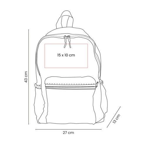 SIN-575-VECTOR-1 Mochila Escolar Mochila Alus Azul SIN 575 A Azul (SIN575A – poliester nylon – articulo promocional)