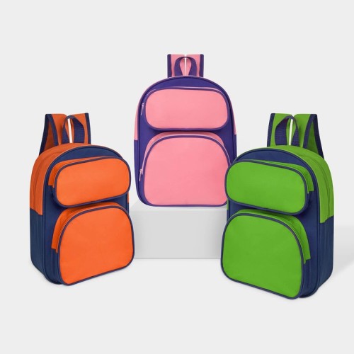 SIN-579-1 Escolares Mochila Tami Naranja SIN 579 O Naranja (SIN579O – poliester – articulo promocional)