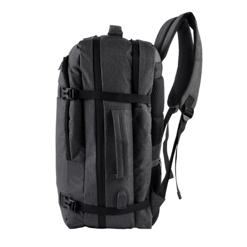 SIN-584-G_3 Mochila Viaje Mochila Laos Gris SIN 584 G Gris (SIN584G – poliester / forro poliester – articulo promocional)