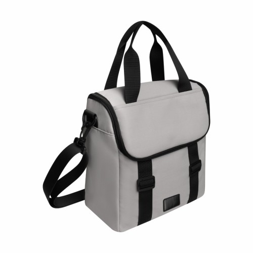 Hielera Lonchera Mobi Gris SIN 596 G Gris (SIN596G - poliester/ acetato de vinilo de polietileno - articulo promocional)