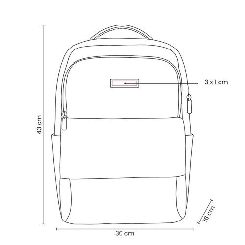SIN-598-VECTOR Mochila Ejecutiva Mochila Mizar Gris SIN 598 G Gris (SIN598G – curpiel / poliester – articulo promocional)