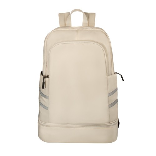 Mochila Deportiva Mochila Nest Beige SIN 714 BE Beige (SIN714BE - poliester - articulo promocional)