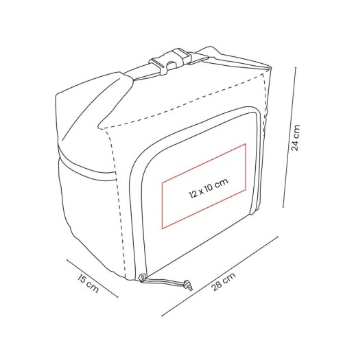 SIN-717-VECTOR Hielera Lonchera Tanvi SIN 717 G Gris (SIN717G – poliester – articulo promocional)
